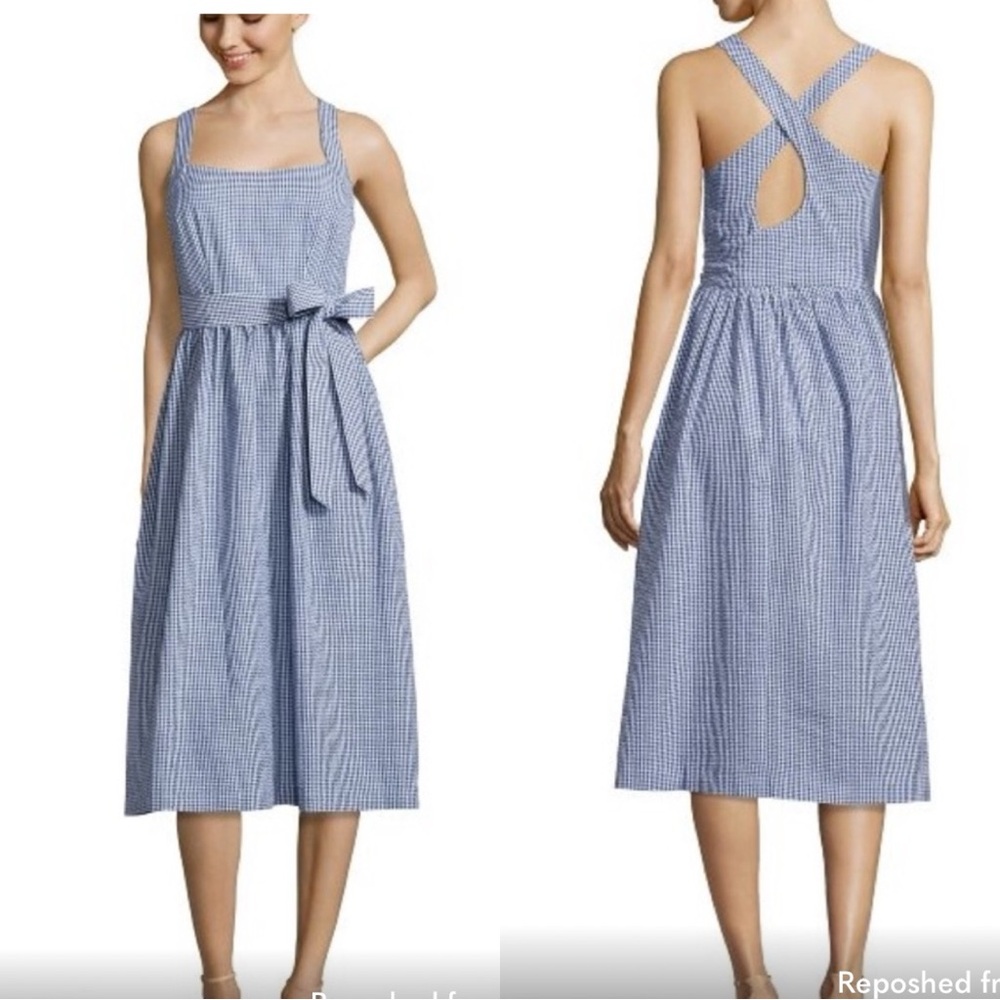 Ivy + Blu Gingham Midi